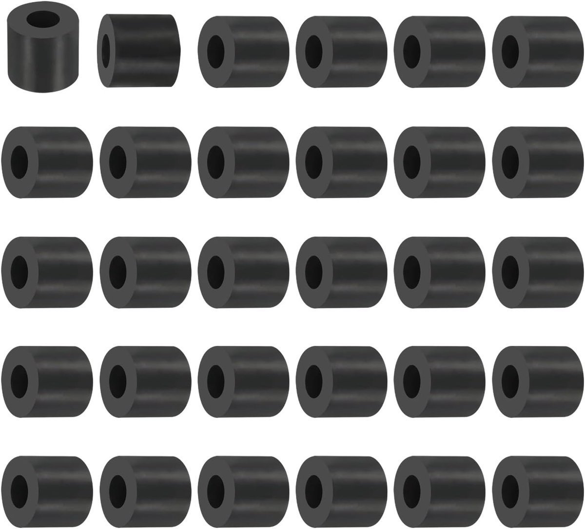 Multifunctionele rubberen spacers, 30 stuks, 0,4 inch x 0,9 inch Od x 0,8 inch T-isolatiepads, rond, neopreen, bussen, rubber, isolatie, afstandsschijven voor Hvac-bouten, accessoires