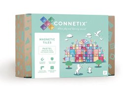CONNETIX - Magnetisch Tegels - Pastel Creatief Pakket - 120 Stuks - Magnetisch Speelgoed