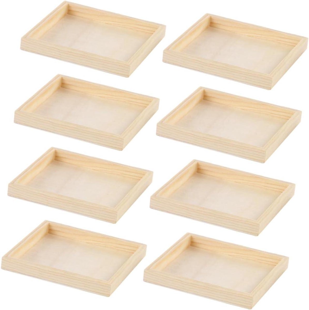 Puzzel Bakjes - Opbergbakjes Puzzel - Puzzel Plezier - Drie-dimensionaal Ontwerp - 13.7 x 13.7 cm - Lichtgeel