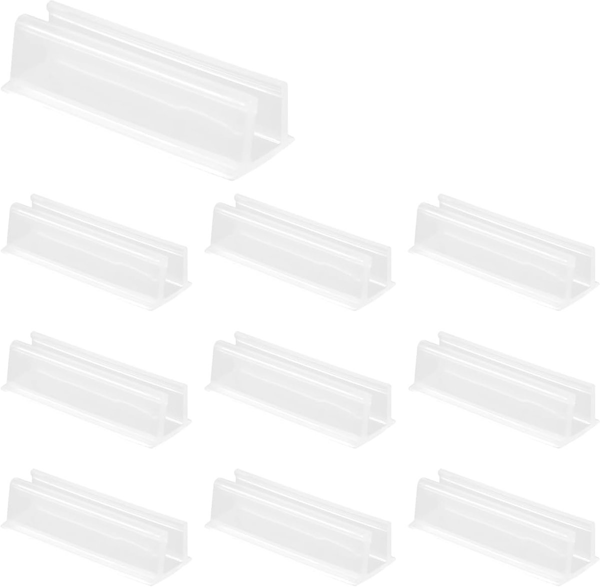 10st Neon-Lichtslang Montagebeugels voor Govee, Heldere en Zelfklevende LED-Strips Waterdichte Neon-Lichtslang Wandhouder voor Hout Glas Marmer en Tegels