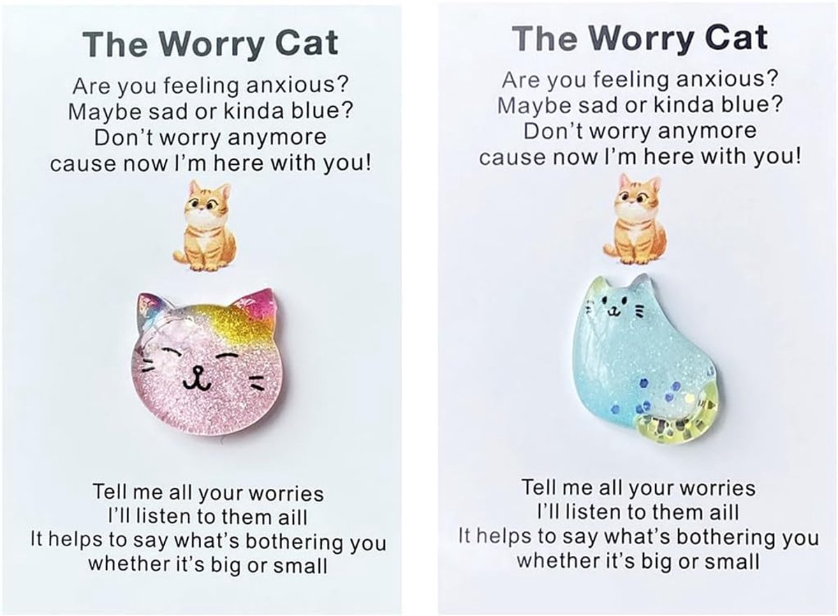 2 stuks pocket hug zakkat, Roze en Blauw, Knuffelkaarten voor in de tas, Aanmoedigingscadeau voor vrienden, geliefden