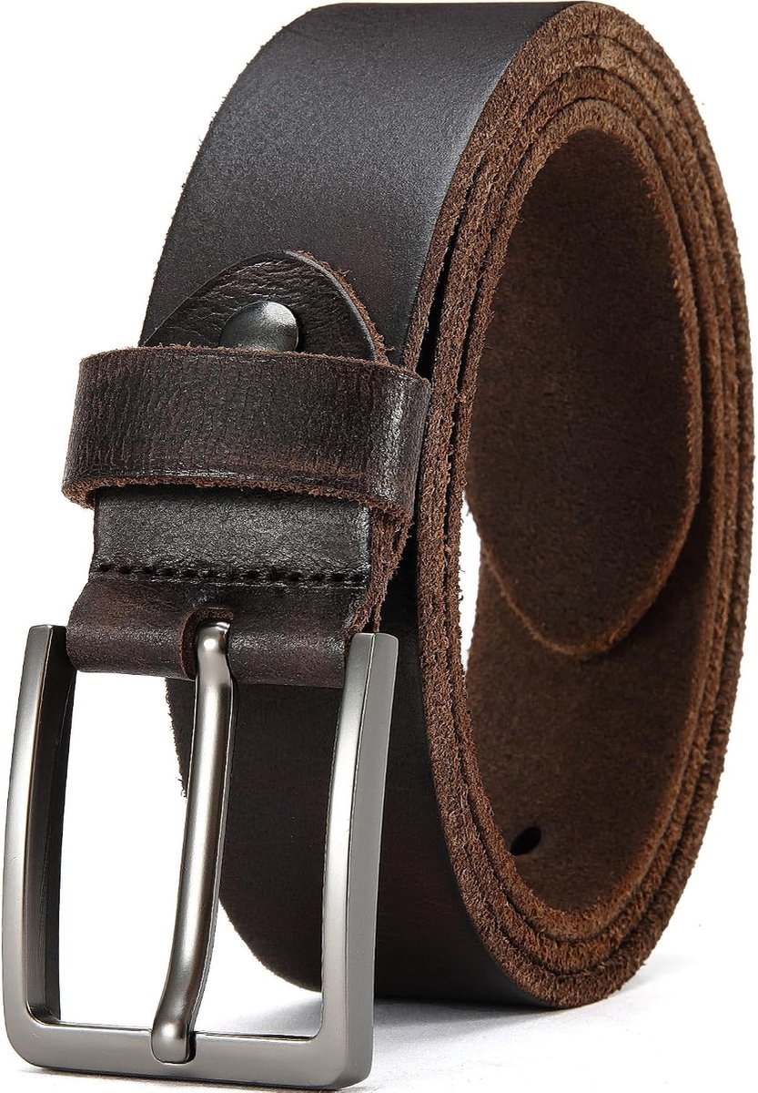 Gürtel Herren,Vollledergürtel Casual Arbeits,Cowboy Anzug Ledergürtel,Einstellbare Gürtel