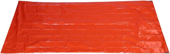 Nood Bivakzak - Survival Slaapzak - Buiten Overleven - Hoge Zichtbaarheid Oranje - 210 x 90 cm - Oranje — afbeelding 5