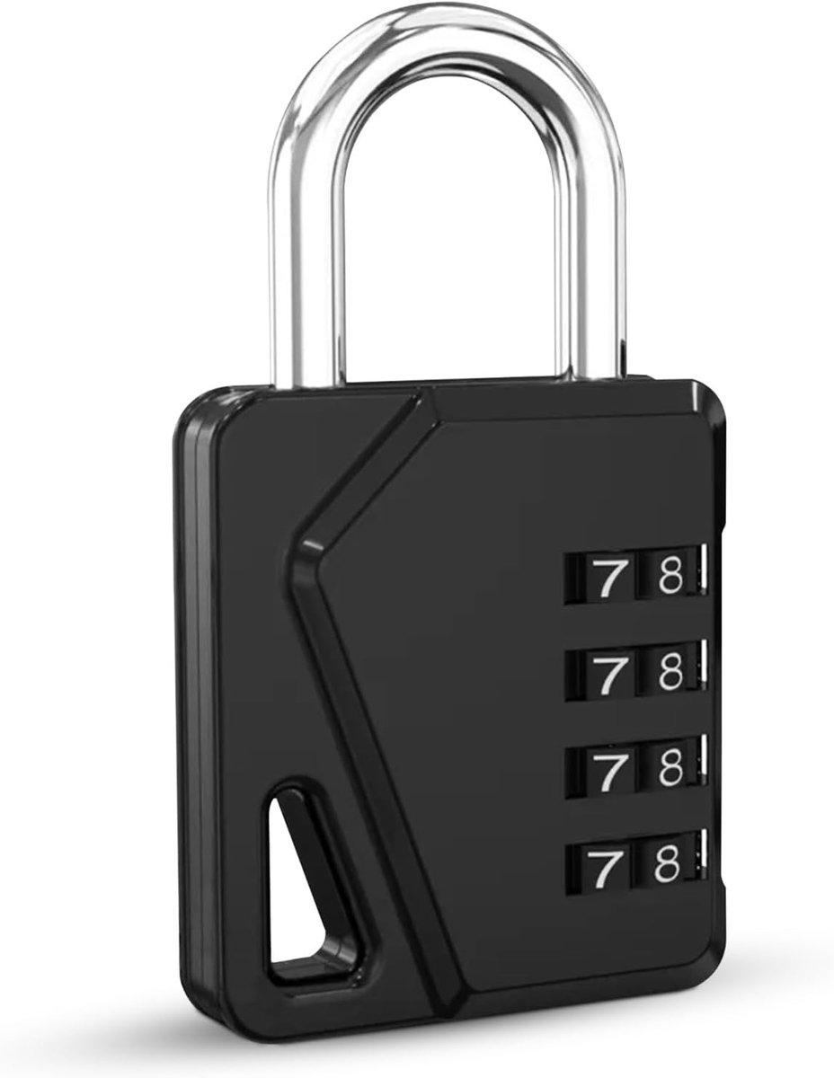 Hangslot - Combinatieslot - 85mm - Staal - Geschikt voor fietsen - SnelShoppen
