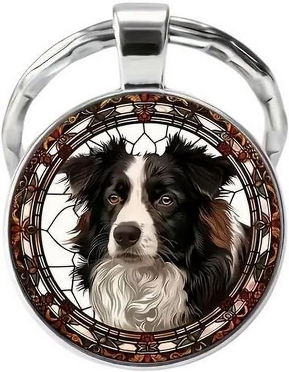Border collie herdershond cabochon tasje.