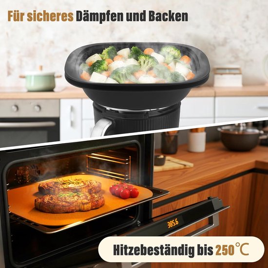 Bakfolie voor Thermomix TM7 Varoma, herbruikbaar bakpapier als perfecte accessoire voor Thermomix TM7-accessoires, hittebestendig tot 250 °C, vaatwasmachinebestendig — afbeelding 5