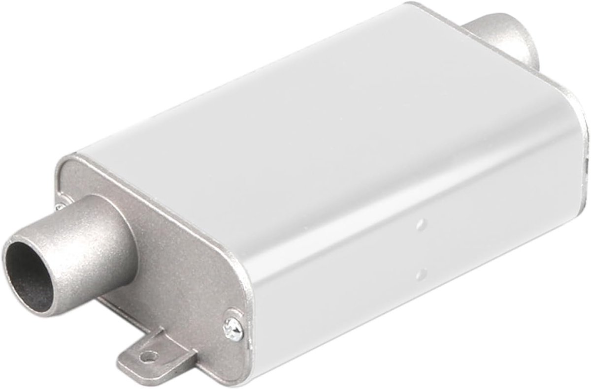 Uitlaatdemper dieselkachel 24mm - aluminium legering - hitte- en corrosiebestendig - vermindert geluid - SnelShoppen