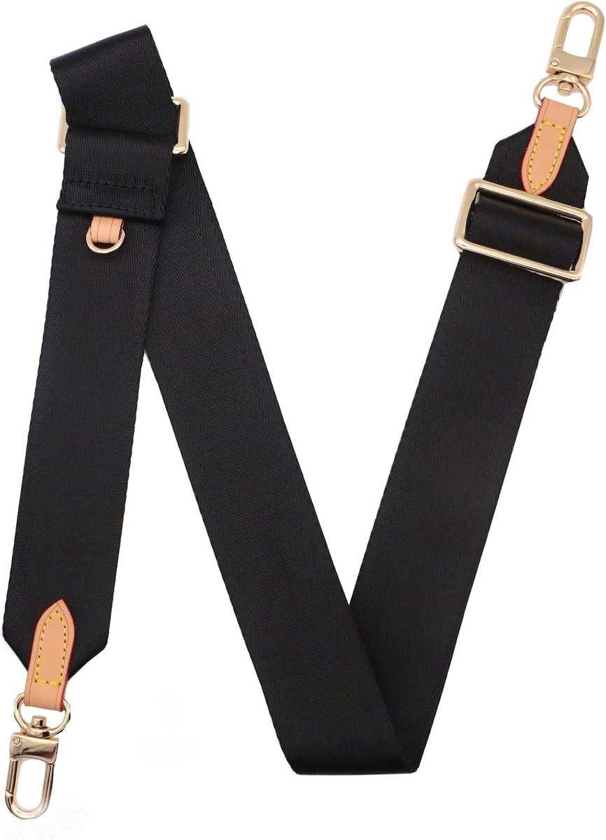 Pochette Accessoires Riem Verstelbare Crossbody Cavas Riem voor Schoudertassen Multifunctionele Riem Effen Kleur