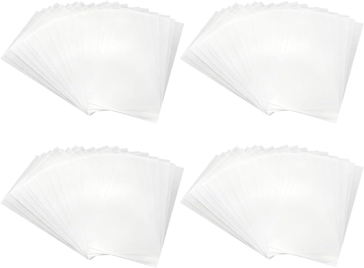 200 stuks kaartenhoezen 58 x 89 mm, ultra heldere beschermhoezen voor verzamelkaarten, op maat gemaakte zachte hoezen voor fotokaarten, zachte folies voor het beschermen en bewaren van speelkaarten en