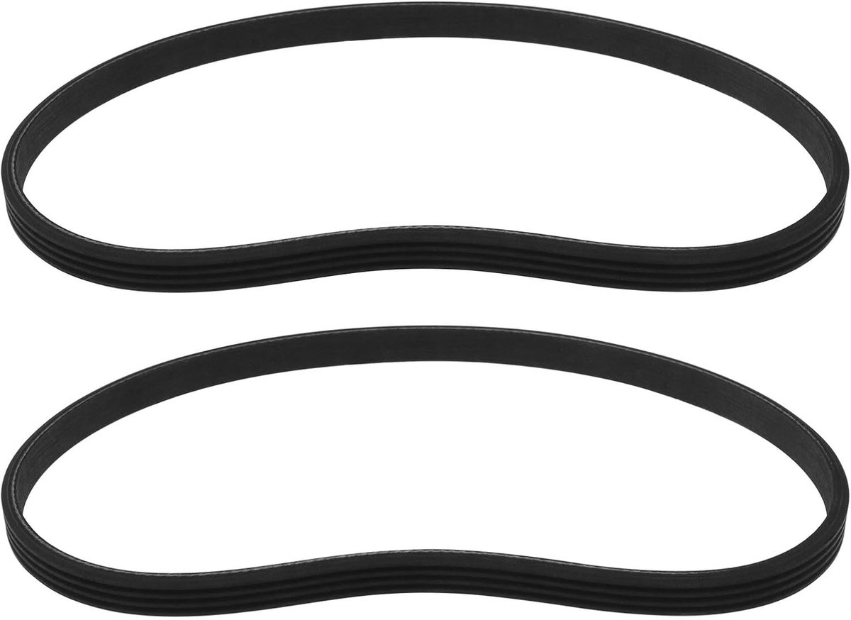 2 STKS 4PJ457 Aandrijfriem Rubber Distributieriem 180J Gesloten Loop Timing Band Synchrone Riem Rubber Training Riem 9.36mm Breedte Voor Grasmaaiers Zwart