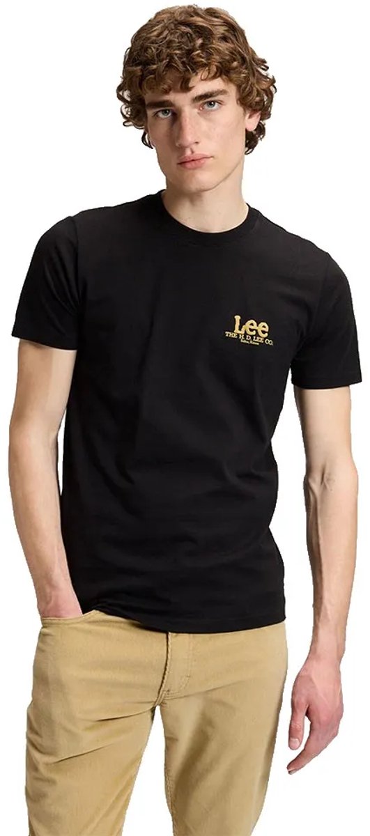 Lee Medium Regular Fit T-shirt Met Korte Mouwen L Man Zwart