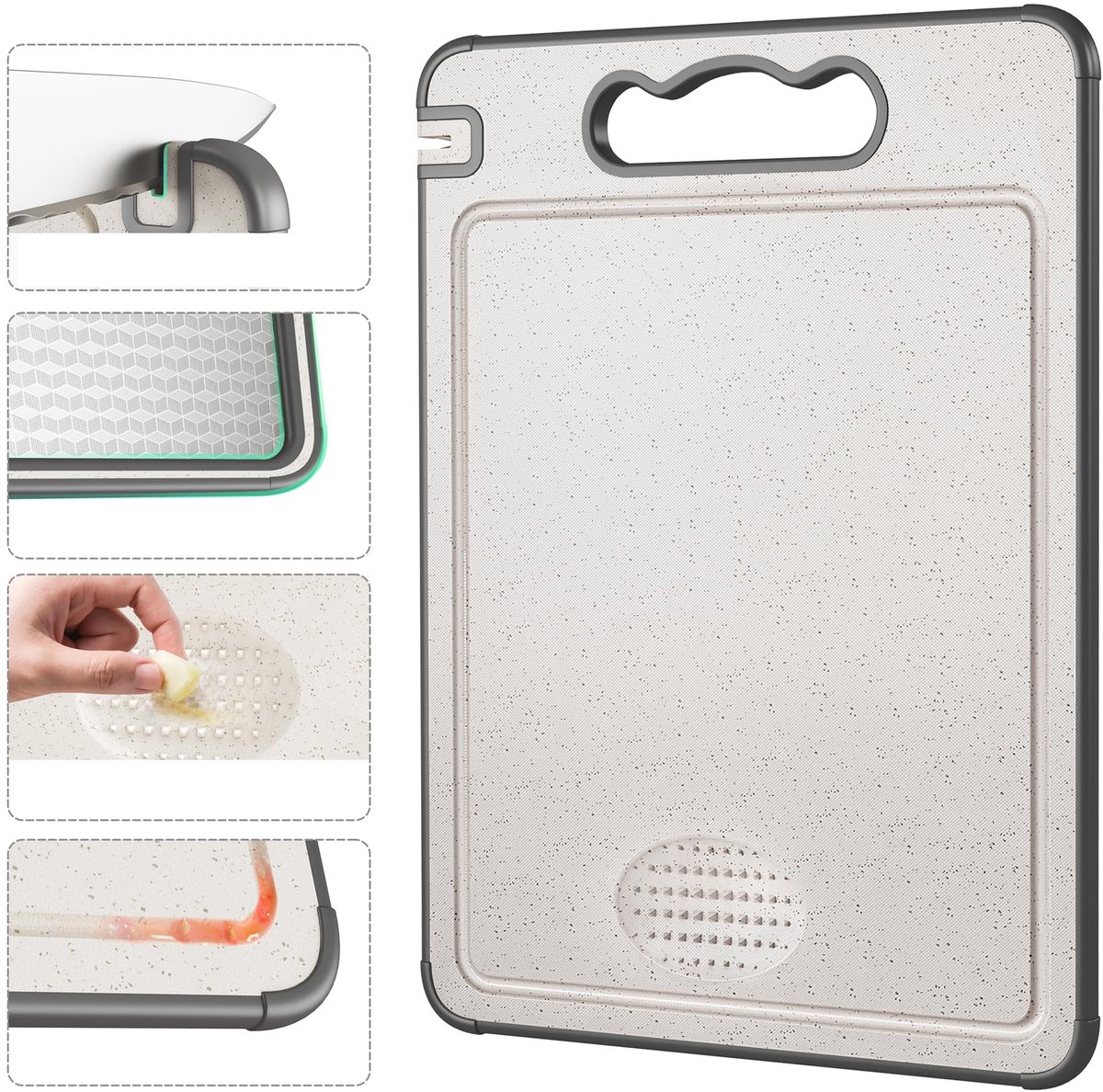 Merkloze Keuken Snijplank - Dubbelzijdig & Antislip