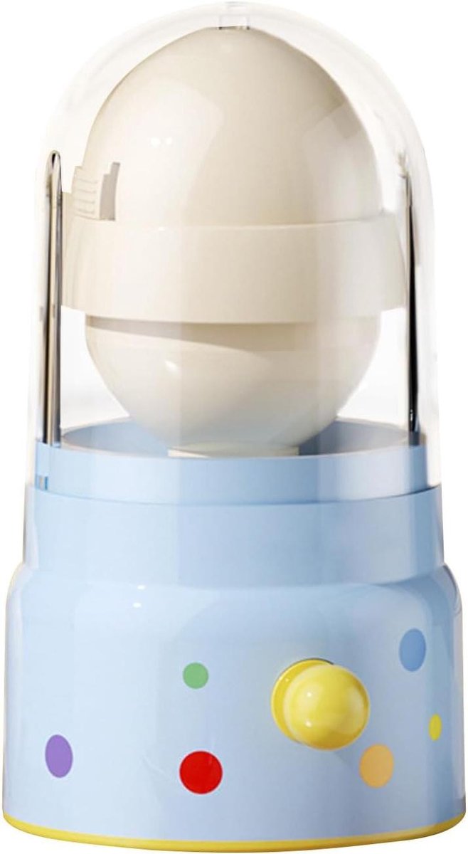 Eierspinner - Eiermixer Shaker - Mengen van Eieren - Handmatige Puller - 15.5 x 8 cm - Blauw