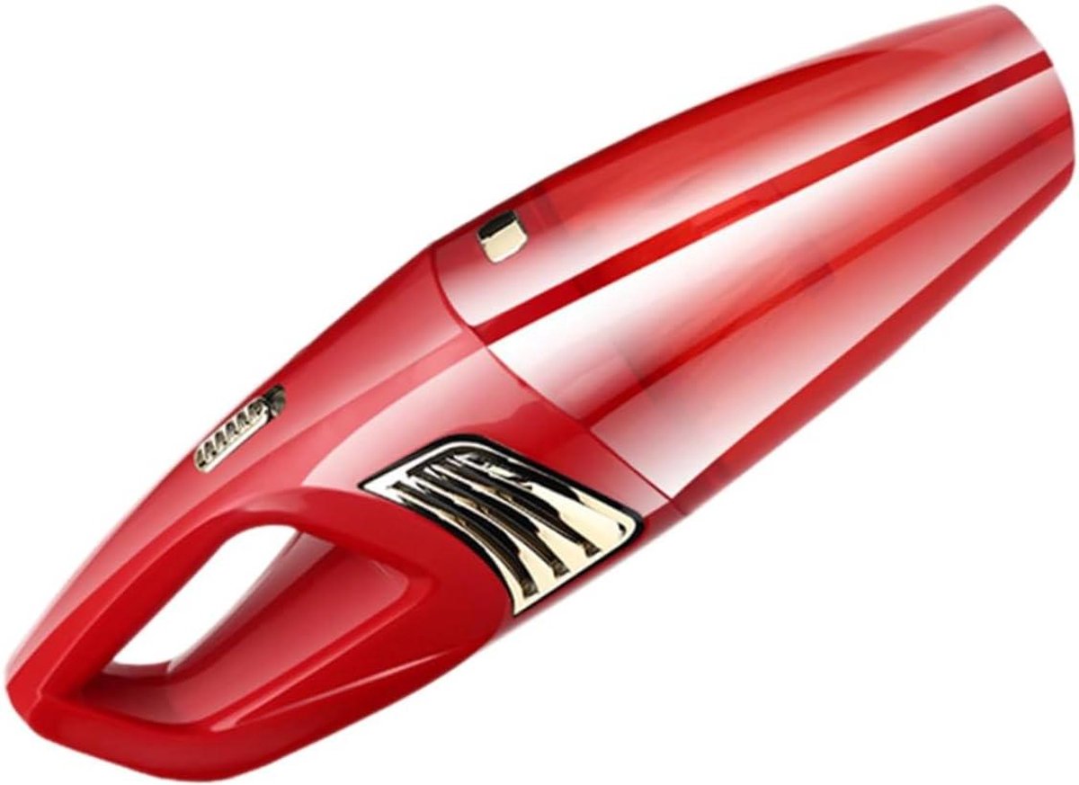 Draagbare Kruimeldief - Auto Stofzuiger - Snelle Schoonmaak - Draadloos Ontwerp - 35x11x11cm - Rood
