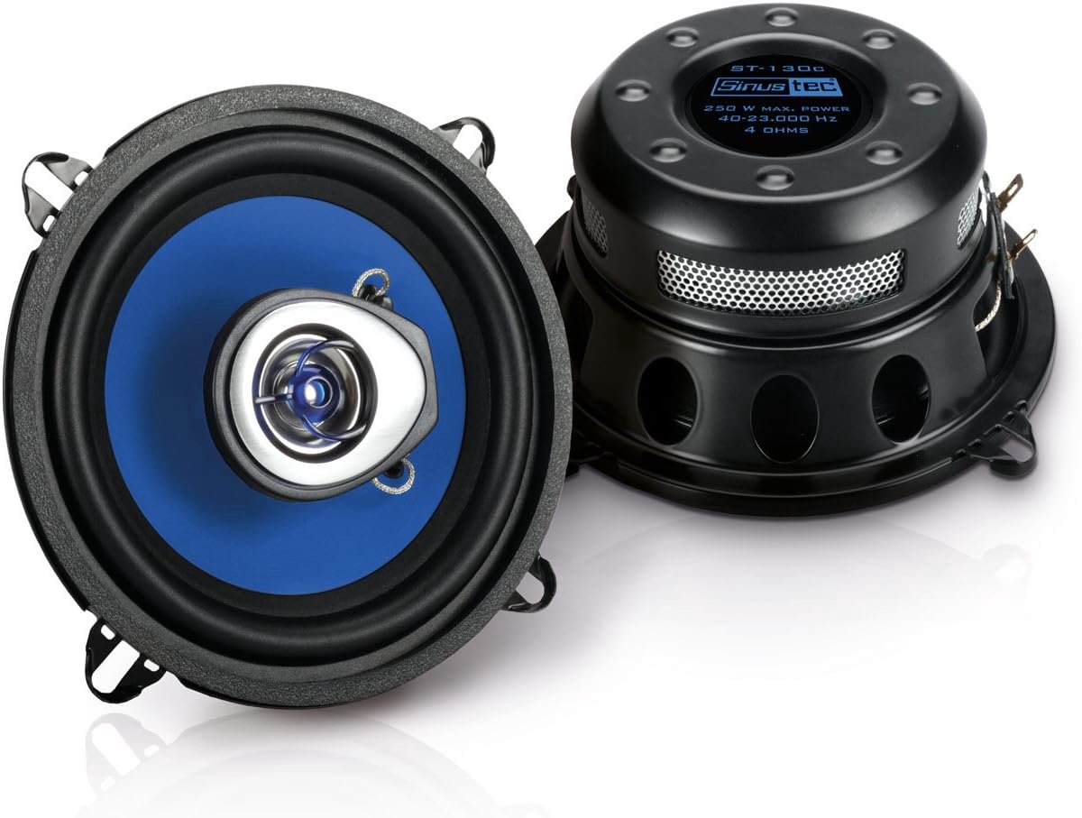 Coaxiale speaker 13cm - zwart - 2 stuks - ideaal voor heldere geluidsweergave - ShopVlot