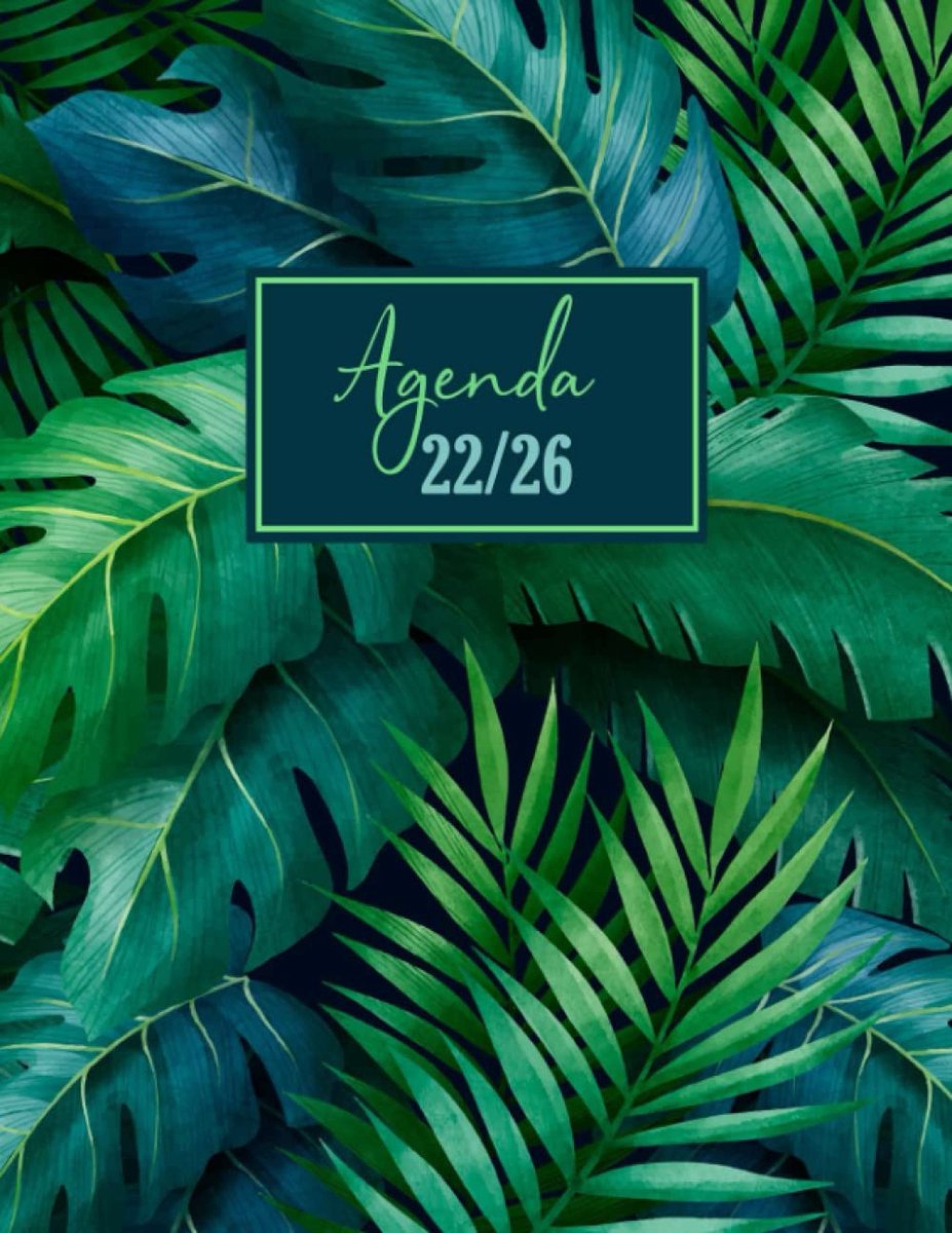 Agenda 2022-2026 - A4 formaat - Bloemen ontwerp - Ideaal voor wekelijkse planning - ShopVlot