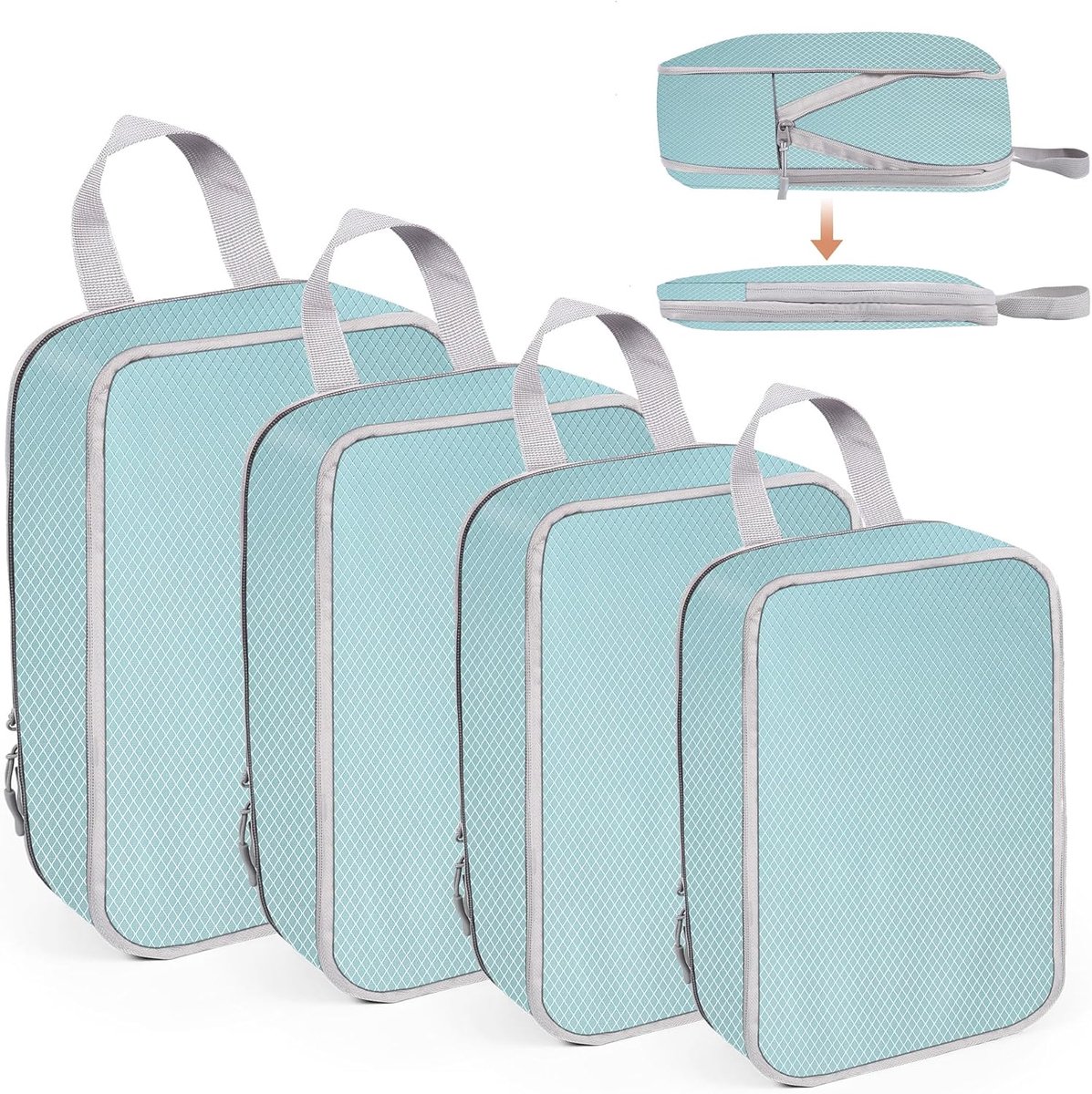 Inpakcubes set 4-delig - compressie - waterdicht - ideaal voor reisorganisatie - ShopVlot