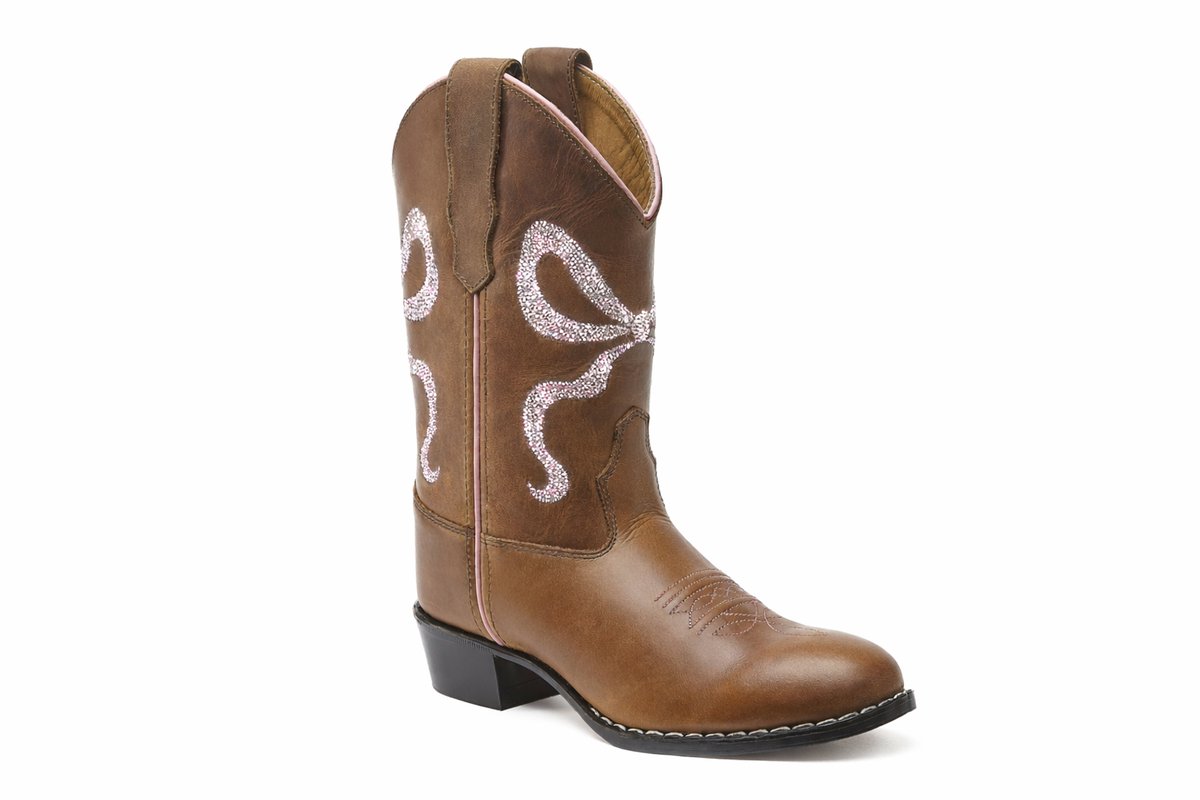 Bootstock Bow Cowboylaarzen - Kinderen - Diamant - Leer