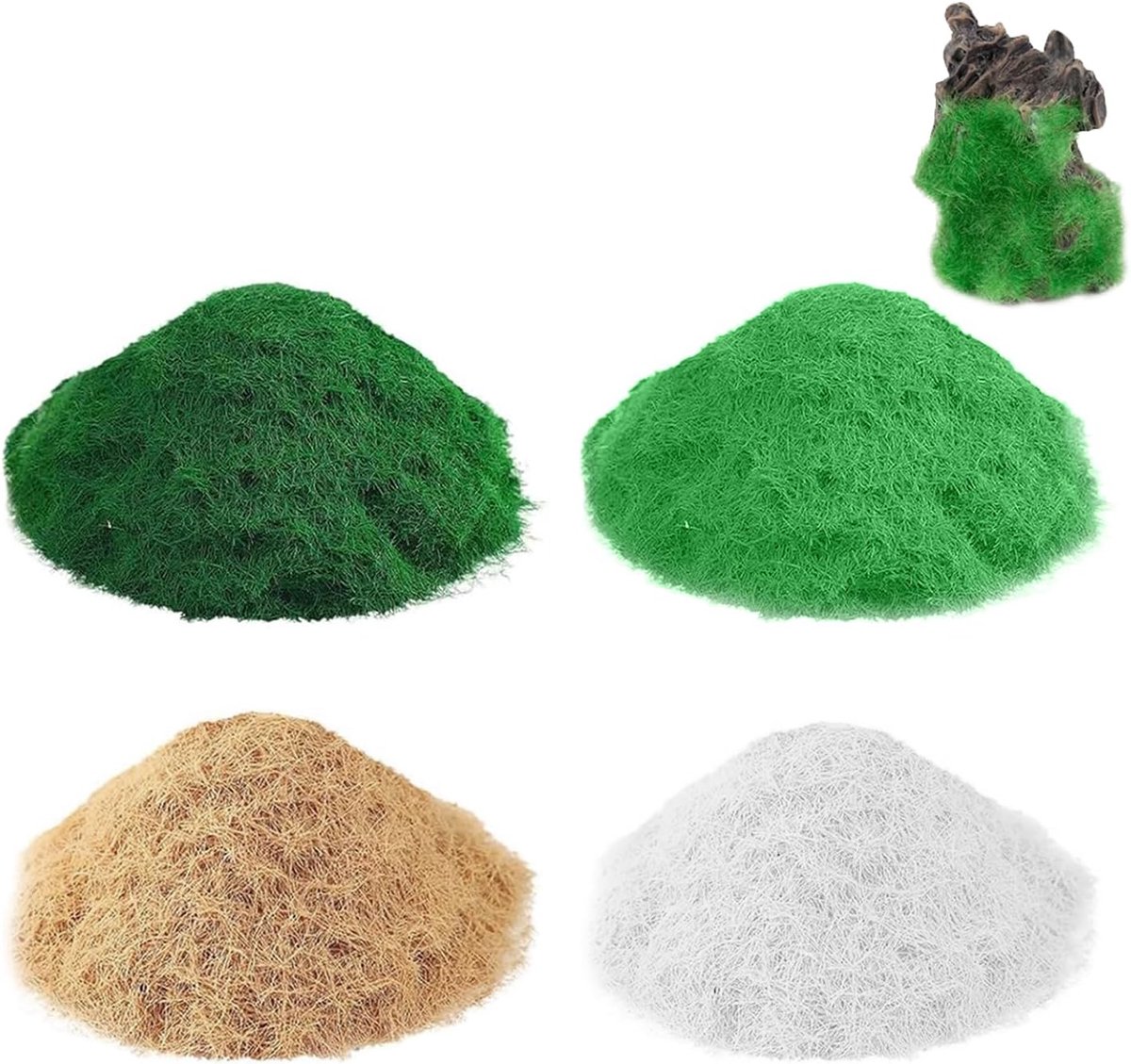 Modelbouwgras 3mm - Miniatuur Graszoden - Hoogwaardige Nylon - Perfect voor DIY Modelsporen - ShopVlot