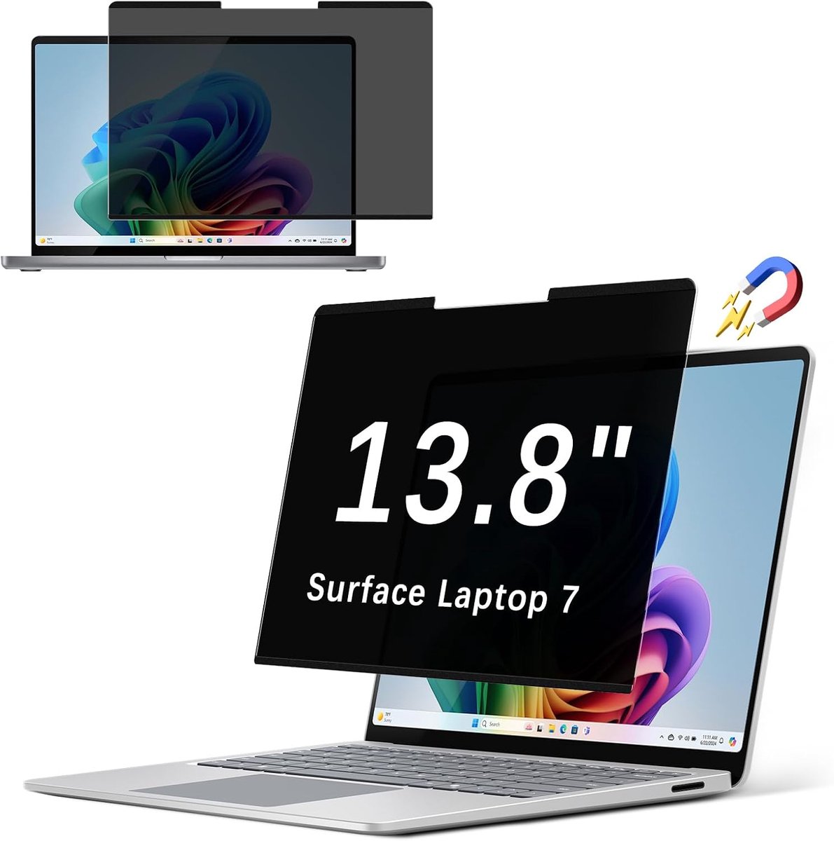 Privacy scherm 13,8 inch - magnetisch - anti-glare - bescherming tegen blauw licht - ShopVlot