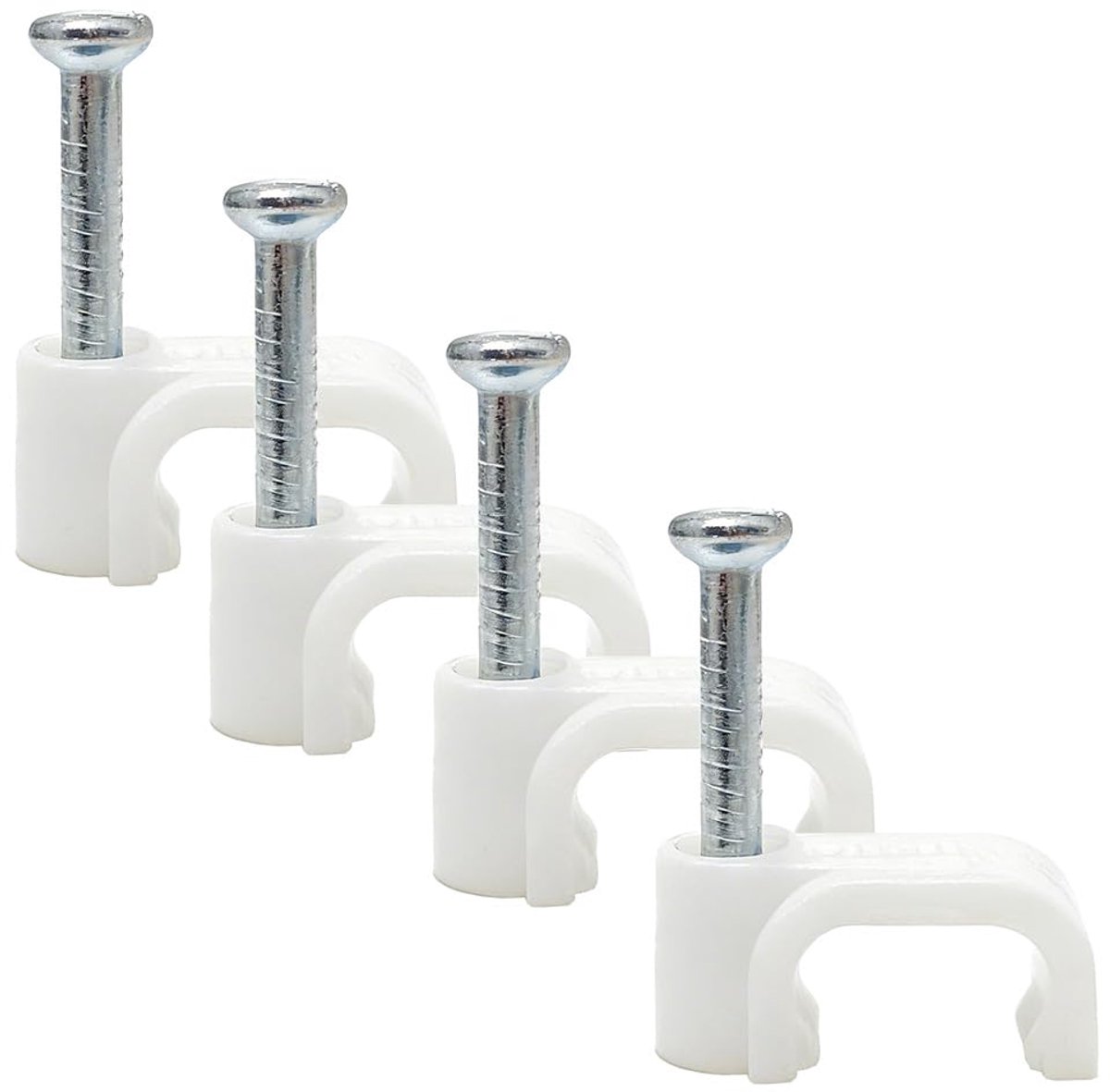 Kabelclips voor platte kabel - Cat7 - Wit - Voor eenvoudige kabelorganisatie - ShopVlot