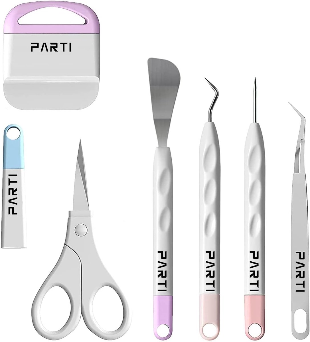 Plotter accessoires set - 6-delige basis toolset - vinyl gereedschap - ideaal voor creatief knutselen - ShopVlot