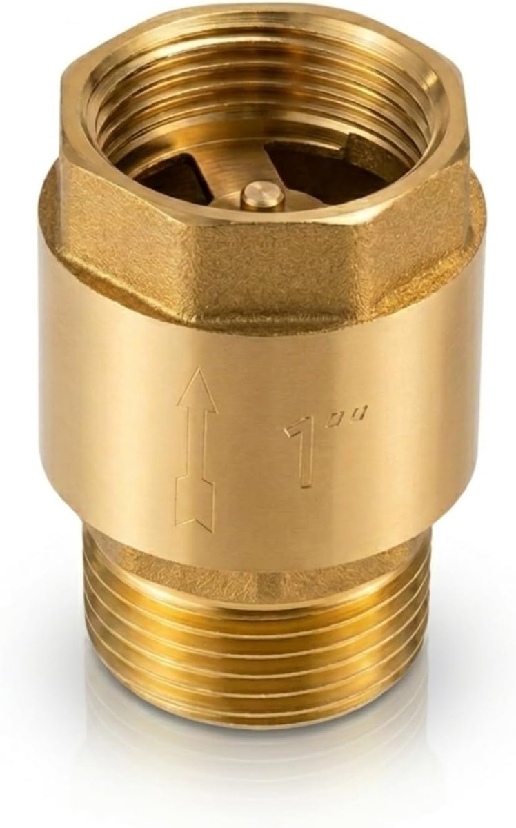 Terugslagklep 1 Inch - Messing - Hoge temperatuur- en drukbestendig - Betrouwbare terugvloei bescherming - ShopVlot
