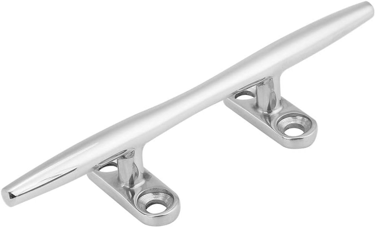 Bootschoen, Heavy Duty RVS Dock Cleat 6 Inch Open Base Touw Dock Cleat voor Dock Tie Omlaag, Boot Mooring Accessoires, Nautische Decor, Stranddecoratie, Zee Decor