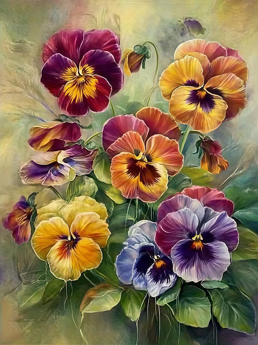 Diamond Painting bloemenset voor volwassenen, 5D doe-het-zelf rond diamantschilderij met bloemenmotief, diamantschilderij voor beginners en volwassenen, creatieve diamond art wanddecoratie thuis, 30 x