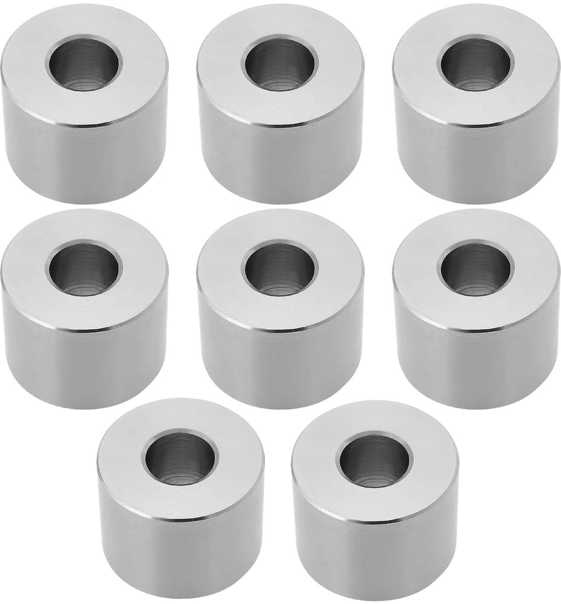 8 stuks 304 roestvrij staal tussenhuls M8 ongedraaide buskoppeling IDxOD 8,2x20 mm Hoogte 15 mm voor mechanische aandrijfapparatuur metalen apparaten