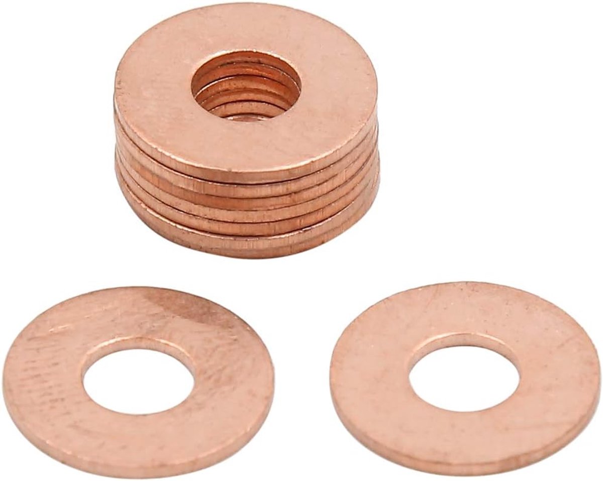 Map 10 stuks 6 mm binnendiameter sluitring koper afdichtring auto