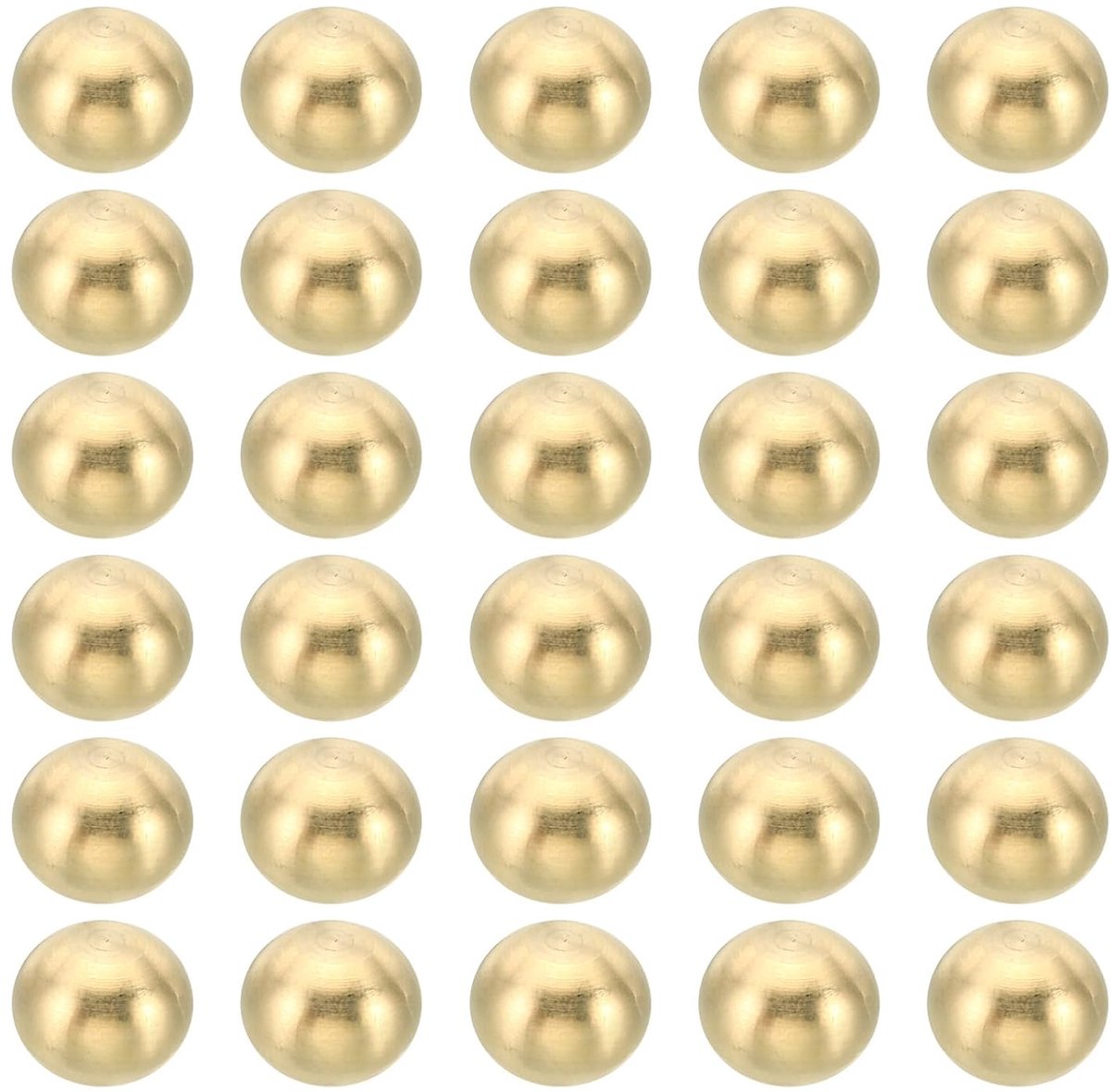 Crown-moeren met schroefdraad M4 x 10 mm, 30 stuks kogeldeksels van messing voor decoratieve schroeven voor lampen, meubels of doe-het-zelfprojecten