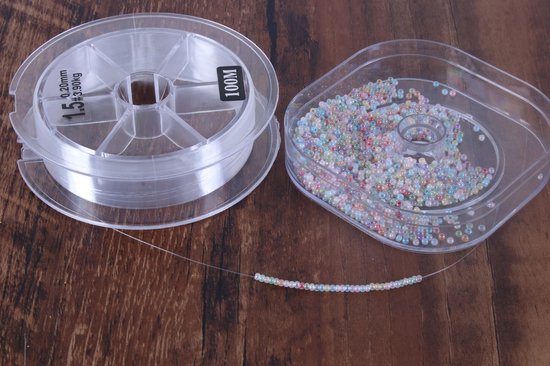 Visdraad 0,7 mm - Doorzichtige nylon vislijn - 45 meter met organiserende koffer - Ideaal voor knutselen - SnelShoppen — afbeelding 3