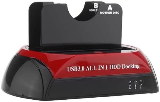 HDD Docking Station - Harddrive Adapter - Data Overzetten - All-in-One Design - 2.5/3.5 Inch - Zwart — afbeelding 2