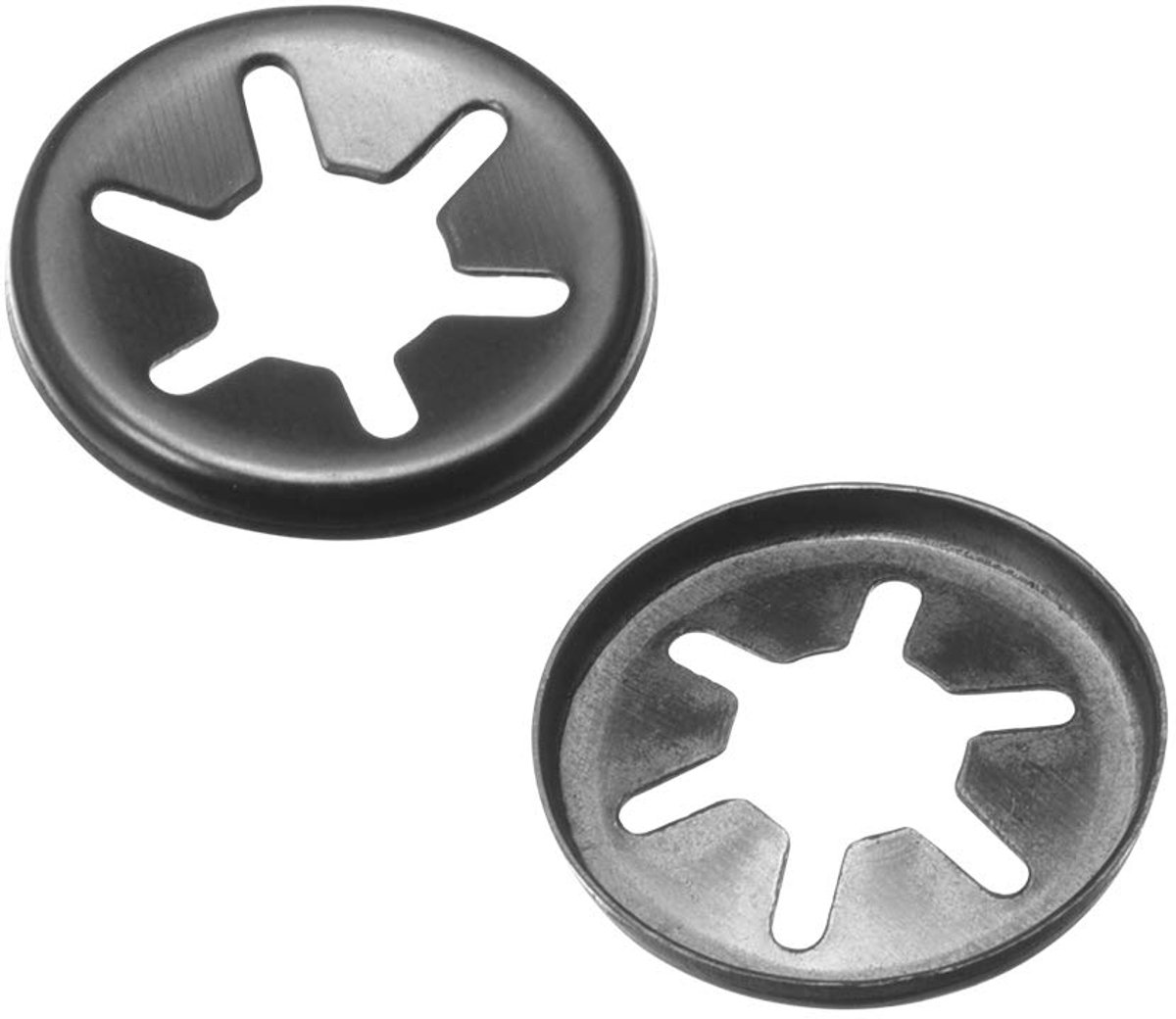 Sourcing map 100 pak Starlock sluitringen M12x25 interne tand clip bevestigingsset M6x15