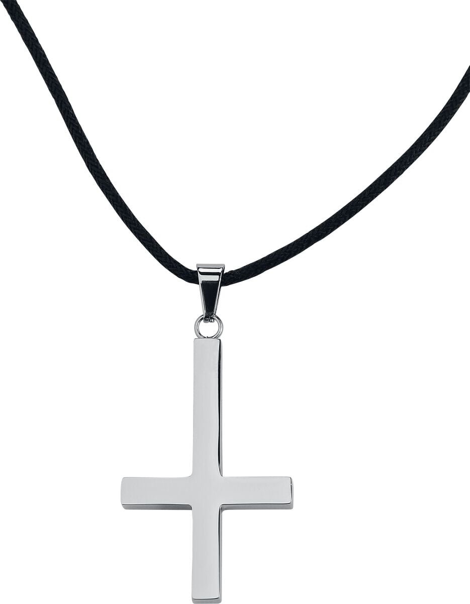 etnox Steel Cross Dames Halsketting - zilverkleurig - Standard