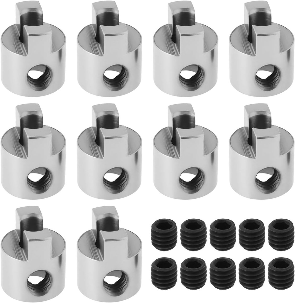 10 stks Rc Boot Rvs Drive Honden Propeller Adapter Set voor Rc Boot Shaft, 3mm