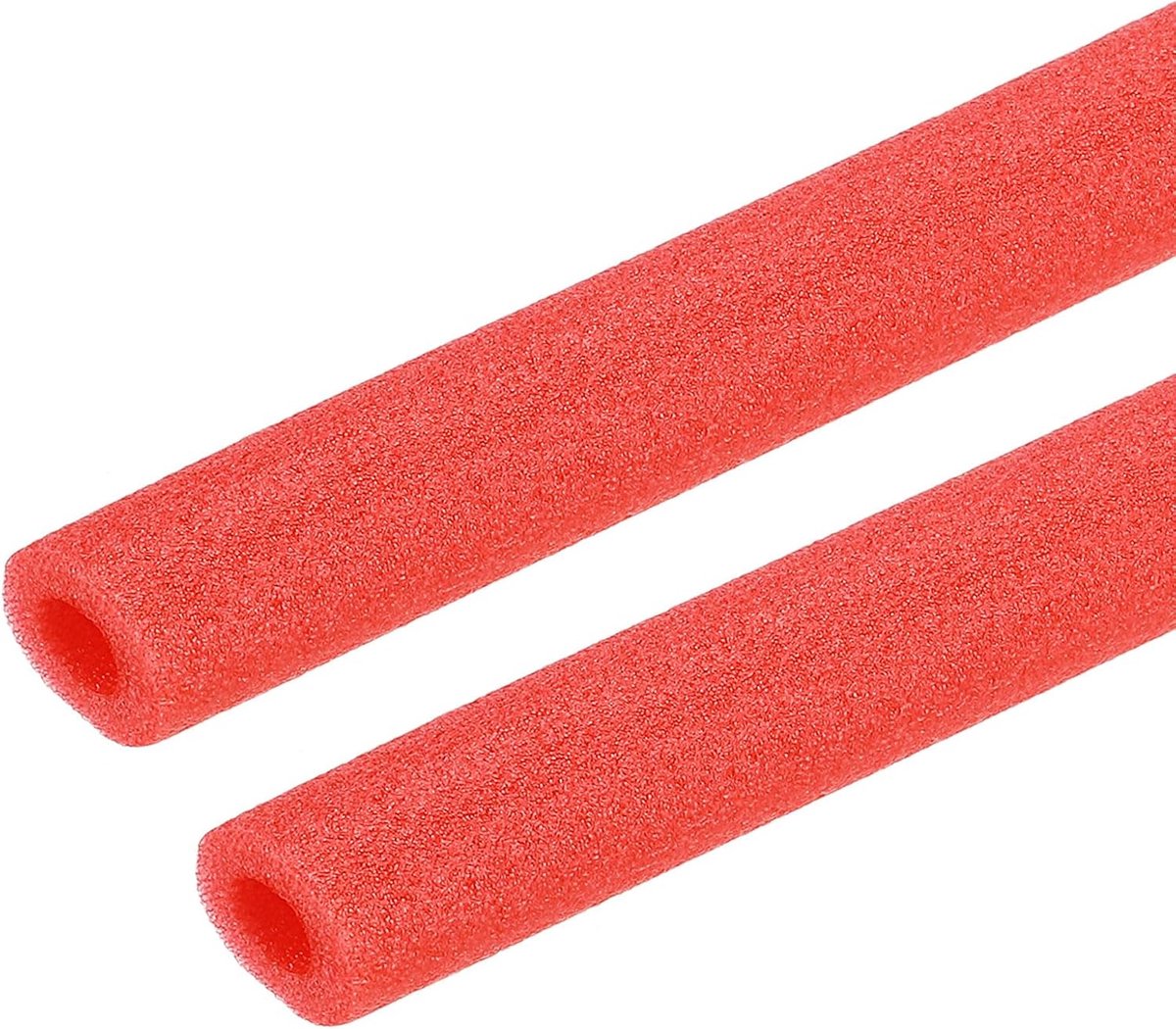 Buisisolatie van schuim, 1 m, Ø 8 mm, 4 mm dikke isolatie, buis schuimslang voor verwarming, sanitair, verwarmingsbuis, koperen buis, 2 stuks (rood)