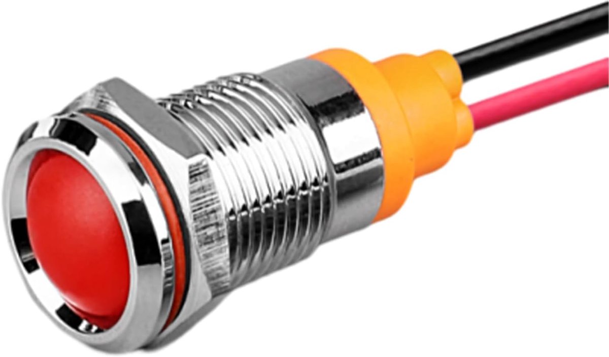 Indicatielampjes, 10 mm rood 9-24 V waterdichte signaallamp LED-indicatielampje naar keuze