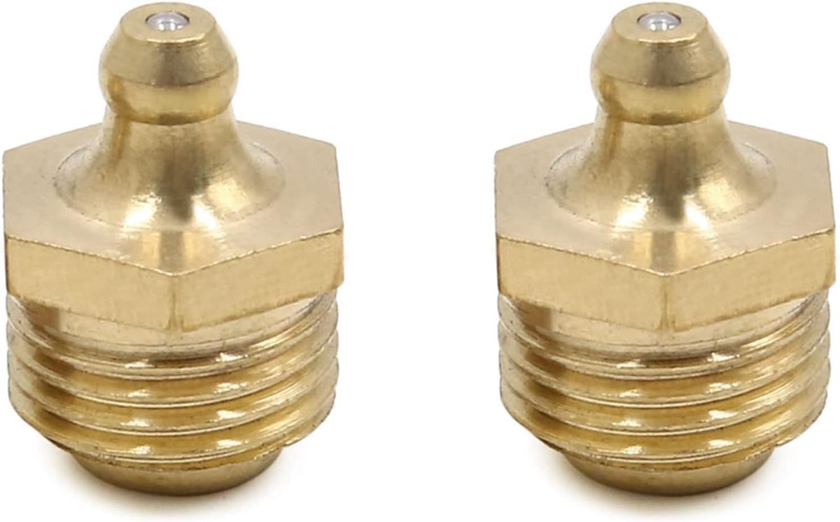 sourcing map 2 stuks. Messing rechte smeernippel toebehoren voor motorfiets auto M16 x 1,5 schroefdraad DE