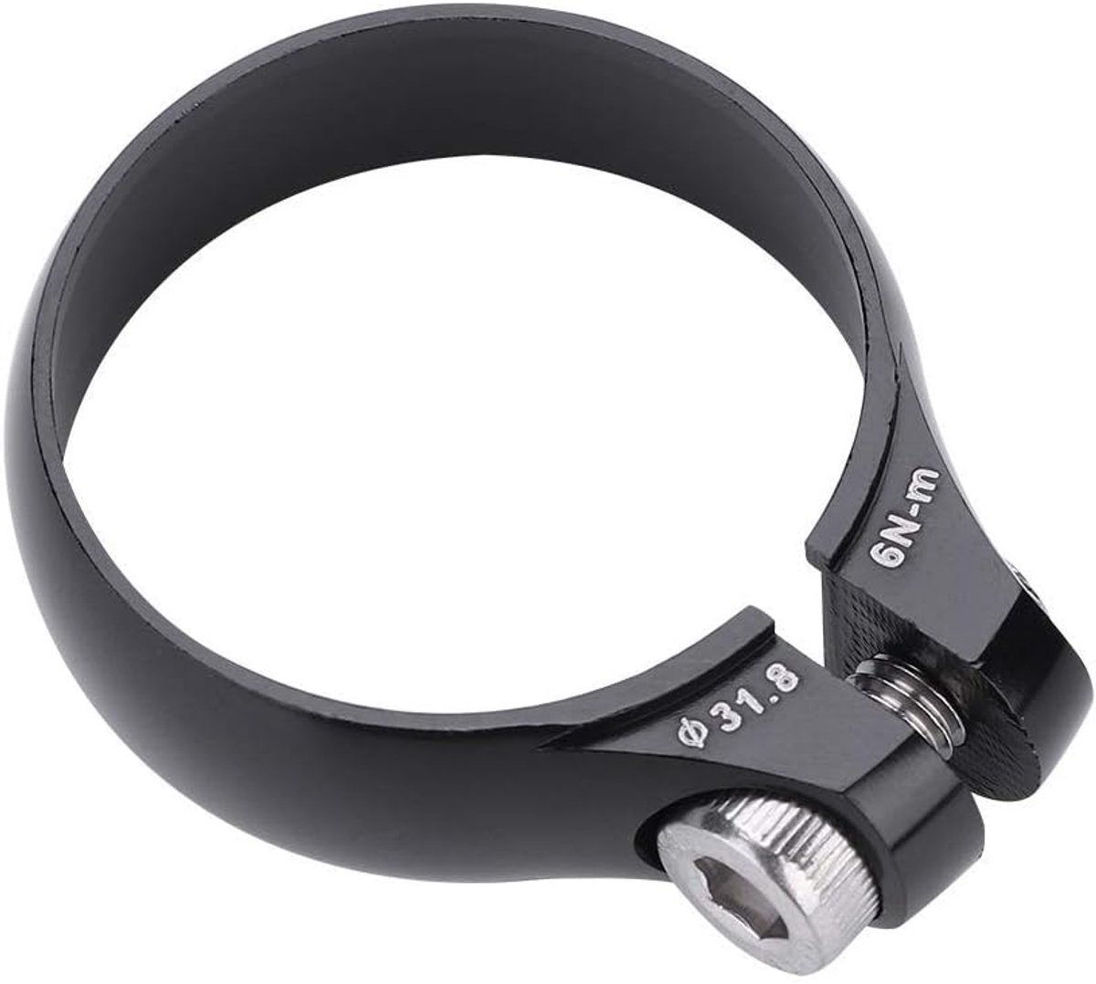 Fietszadelsteunklem, 31,8 mm aluminiumlegering fietsschroevenklem voor 27,2 mm fiets zadelpen vervanging