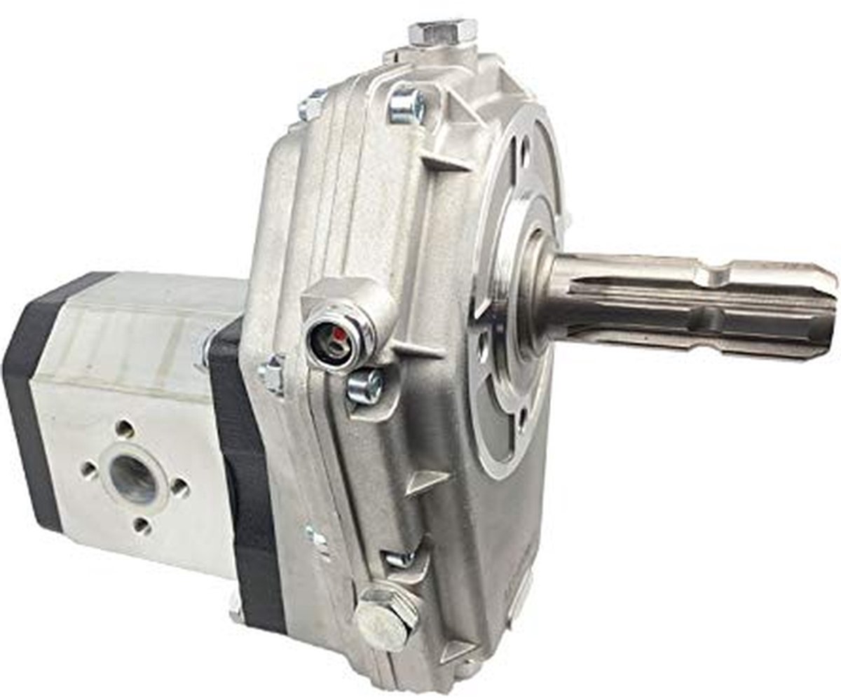 Aftakastransmissie met Pomp - PTO pomp Tandwielpomp - Hydraulische systemen - OEM Kwaliteit Aluminium - 1 3/8 inch - Grijs