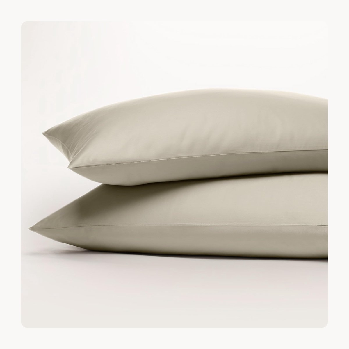 Kussensloop 40 x 80 cm - taupe/beige - 100% biologisch katoen - ademend en zacht - SnelShoppen