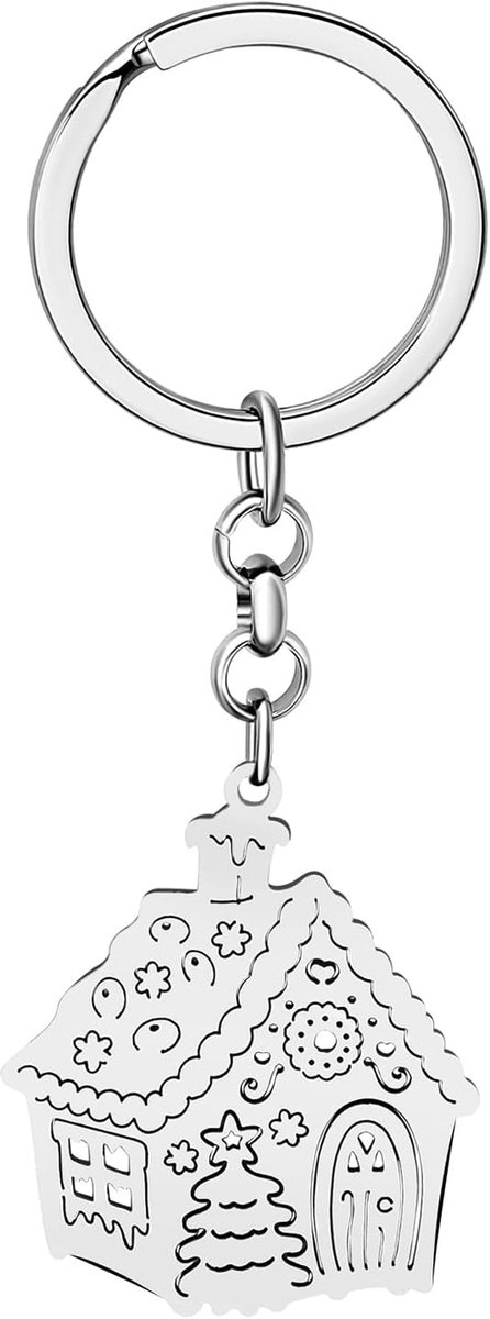 Rvs Zilver Vergulde Sneeuw Huis Sleutelhangers Igloo Auto Sleutelhanger voor Vrouwen Meisjes Charms