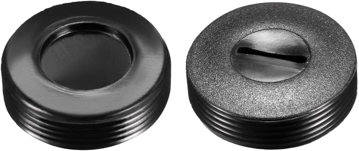 Kunststof deksel doppen [voor motorborstels] - 22 mm OD/10,5 mm ID/2 stuks