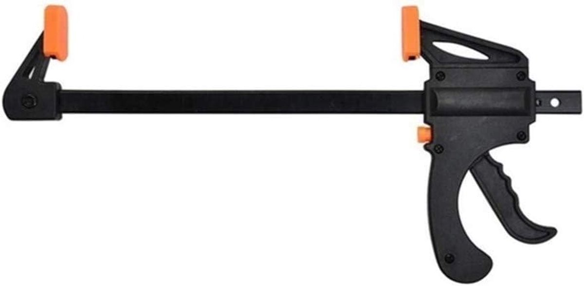 Grijparmatuur 10 Inch Houtbewerkingsklem Met Ratel Maak De F-type Houtbewerkingsklem Eenvoudig Met ééN Hand Los Zwart