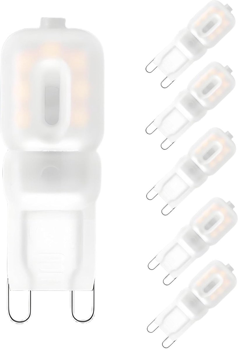 LED Bulbs energiebesparende lamp, 3W gelijkwaardig aan 30W, melkvitte hoes, 3000K warm wit licht, 300LM, 360 ° straalhoek, AC/DC 220V-240V, Niet dimbaar, 6 stuks