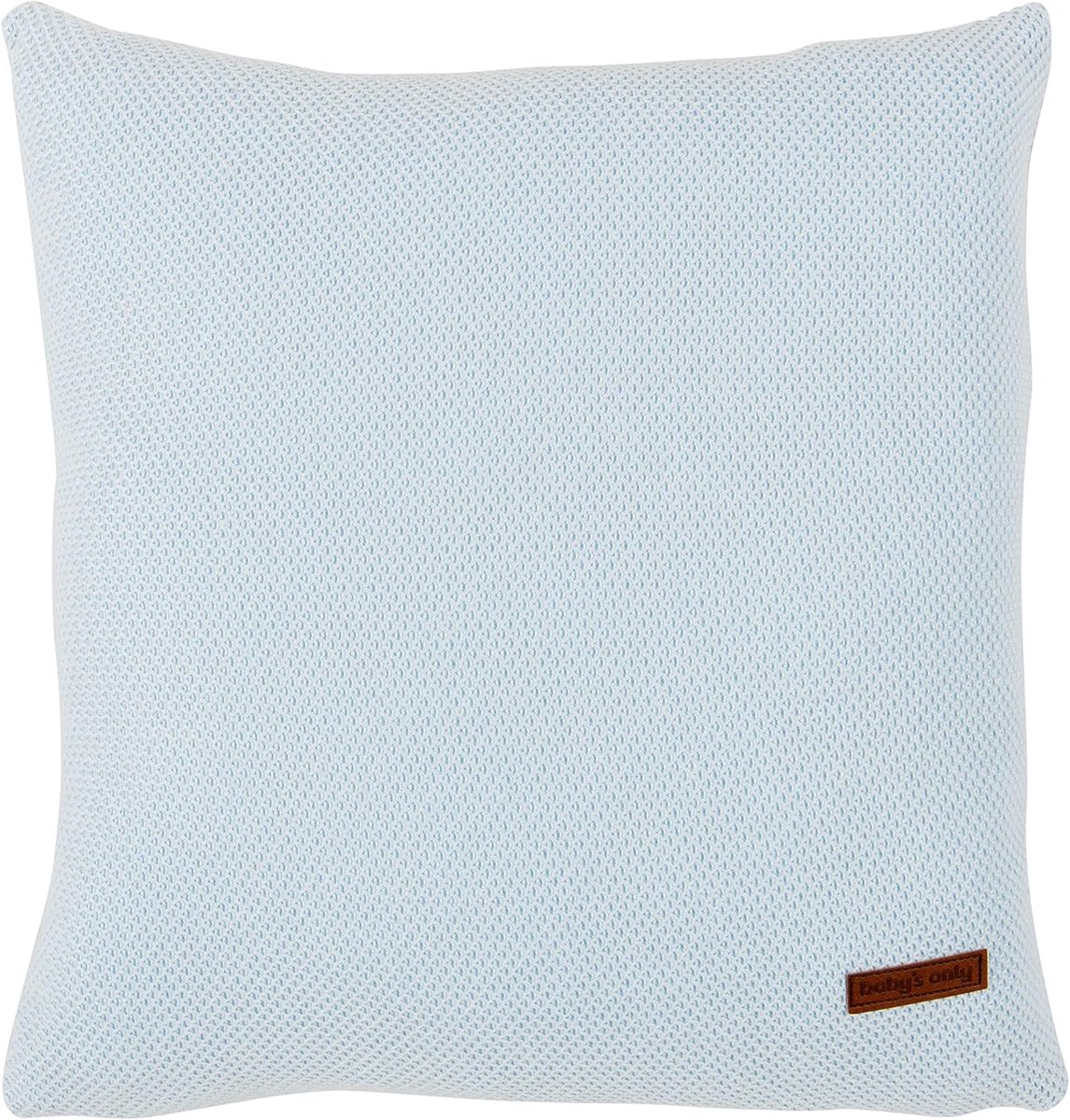 Kussen babykamer 40x40 cm - Gebreid - Poederblauw - Comfortabel en stijlvol - SnelShoppen