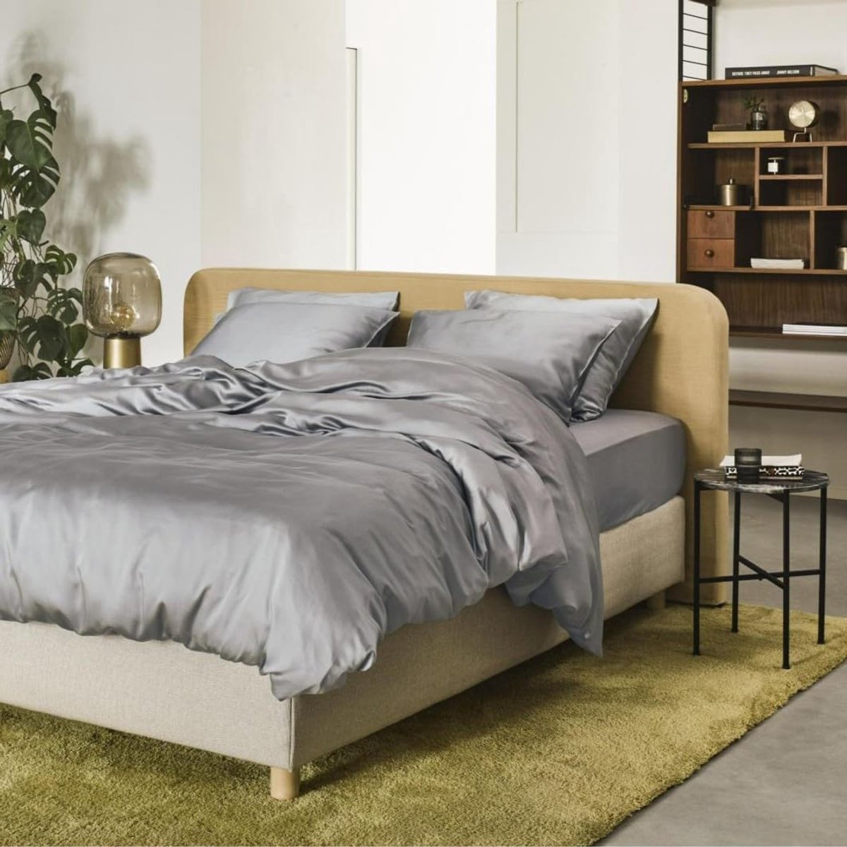 Dekbedovertrek 240x220 - 100% Lyocell Satin - Temperatuur Regulering - Ademend en Hypoallergeen - SnelShoppen