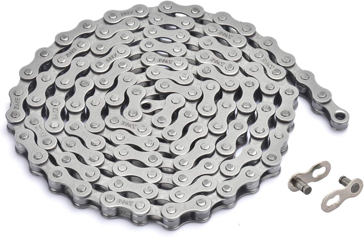 fietsketting 1/2 x 1/8 inch - 122 schakels - single-speed - duurzaam - SnelShoppen